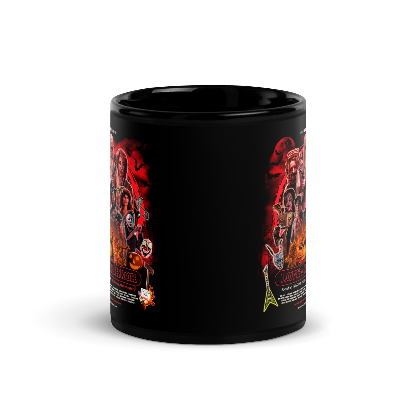 For The Love Of Horror ?October 2024 Black Glossy Mug