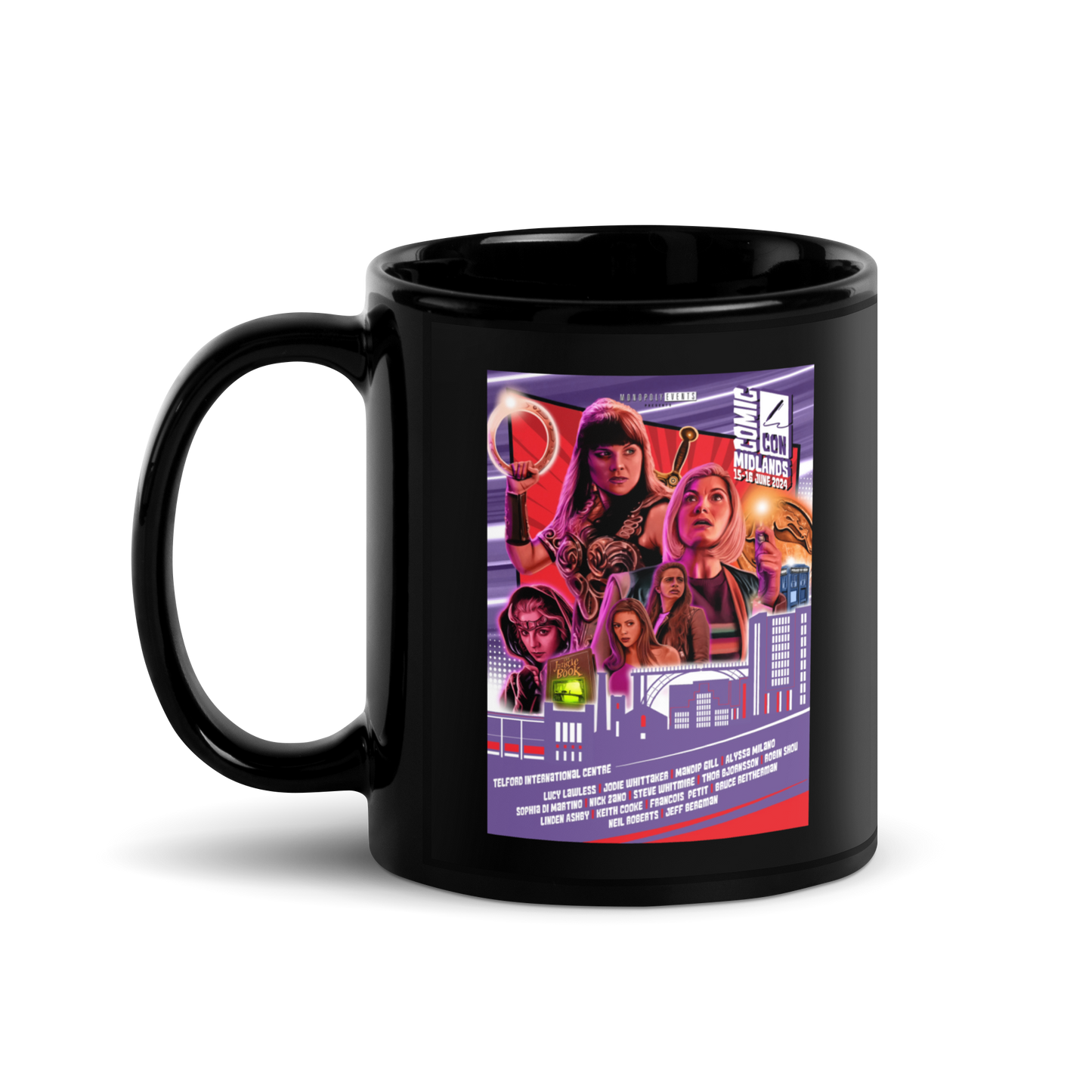 Midlands June 2024 Black Glossy Mug