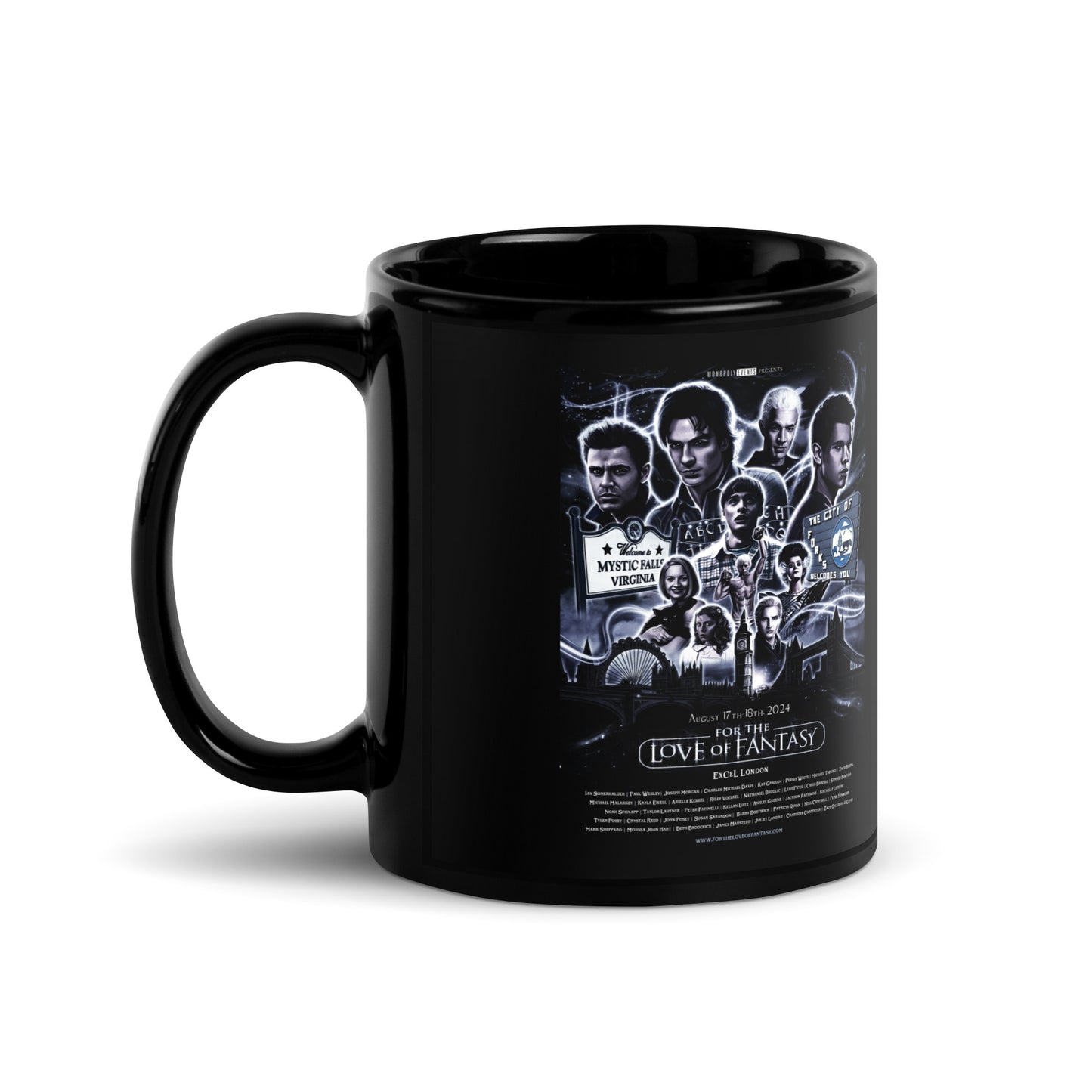 For The Love Of Fantasy August 2024 London Event Black Glossy Mug