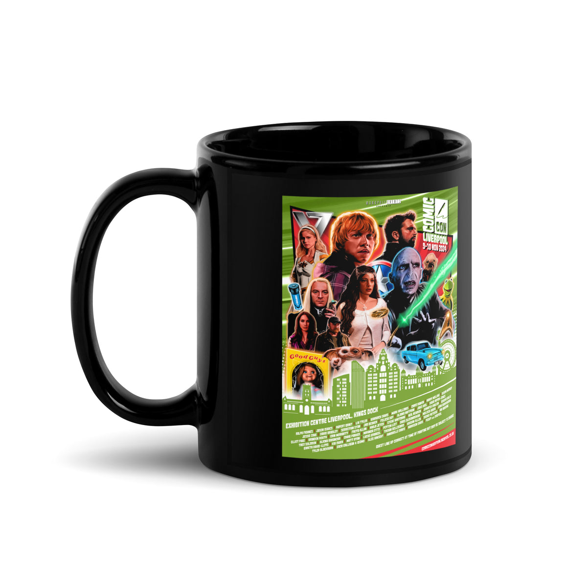 Liverpool Comic-Con Nov 2024 Event Black Glossy Mug