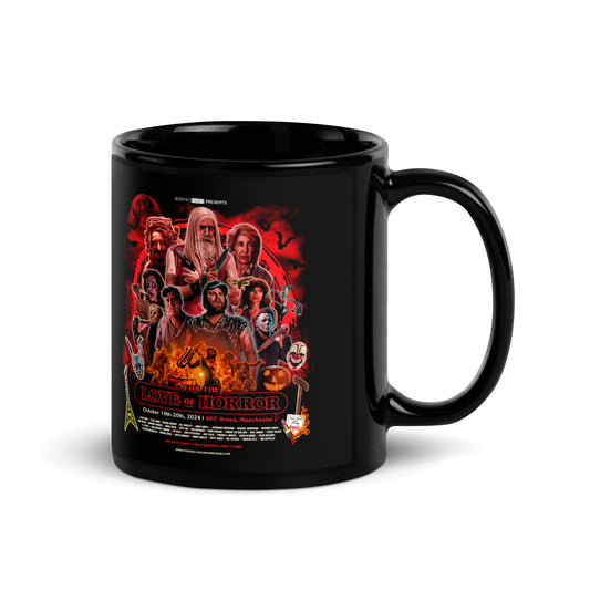 For The Love Of Horror ?October 2024 Black Glossy Mug