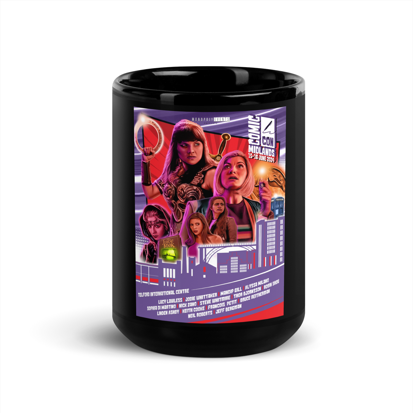 Midlands June 2024 Black Glossy Mug