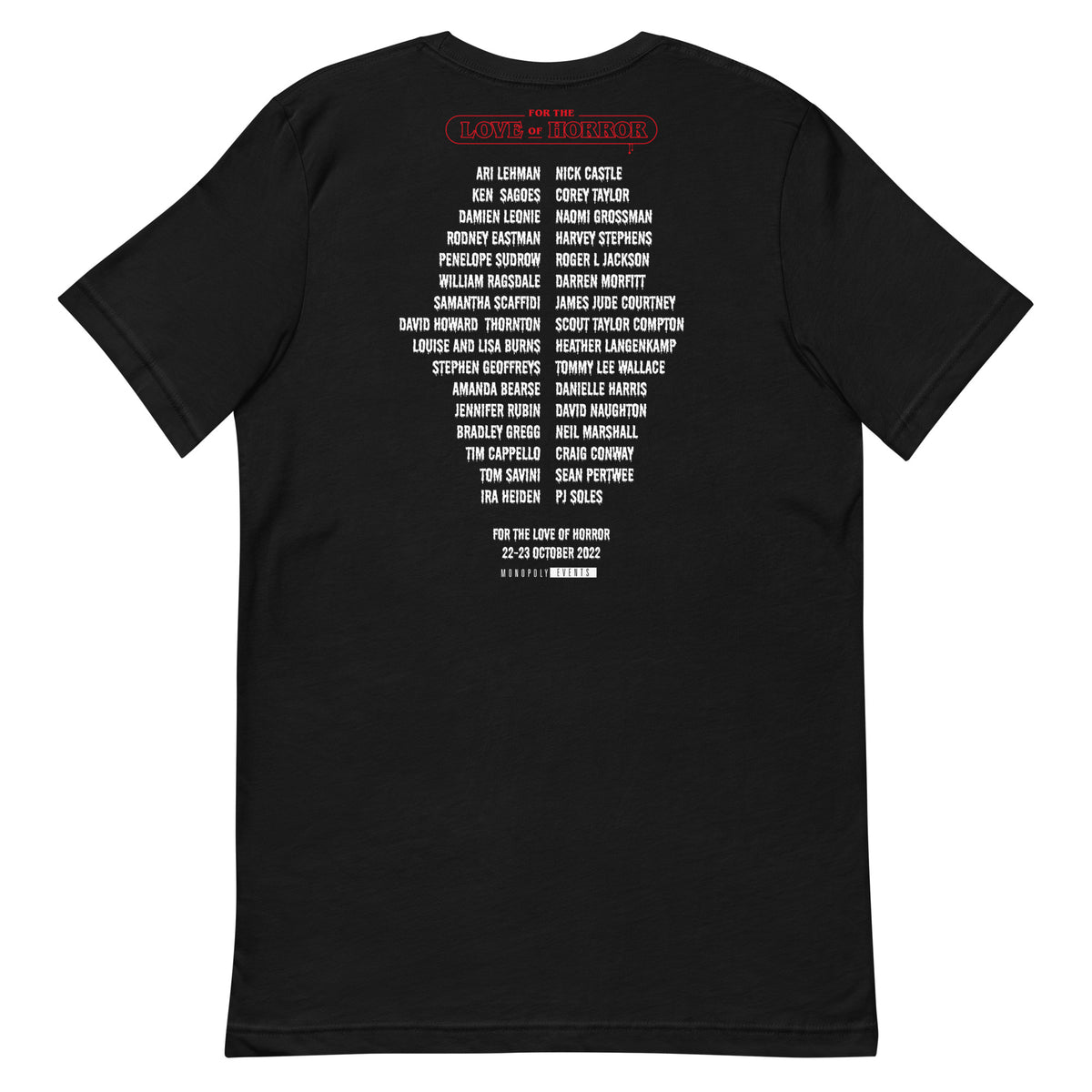 For The Love Of Horror Unisex T-Shirt