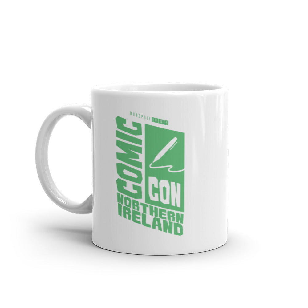 Northern Ireland Comic Con White Glossy Mug